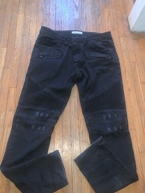 Balmains vintage 2007 biker cut black jeans